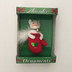 Annalee Ornament Cat In Stocking Holiday Christmas In Box 2011
